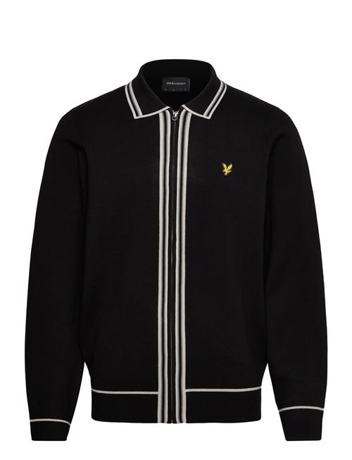 Lyle & Scott | Tipped Knitted Zip Through Jacket | M