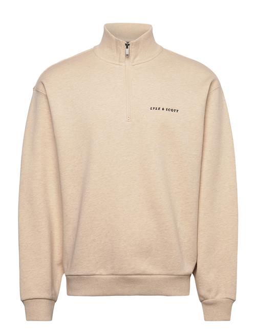Lyle & Scott | Script Heavyweight Loopback Quarter Zip Sweatshirt | XL