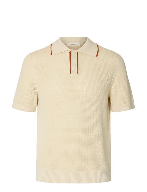 Selected | Slhjesse Ss Knit Open Structure Polo | L