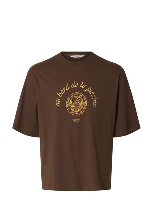 Selected | Slhboxynorman Graphic Ss O-Neck Tee | M