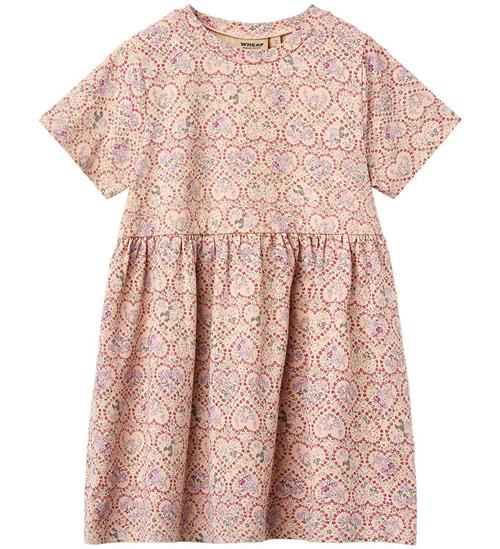 Wheat Kjole - Anna - Magenta Heart Flowers