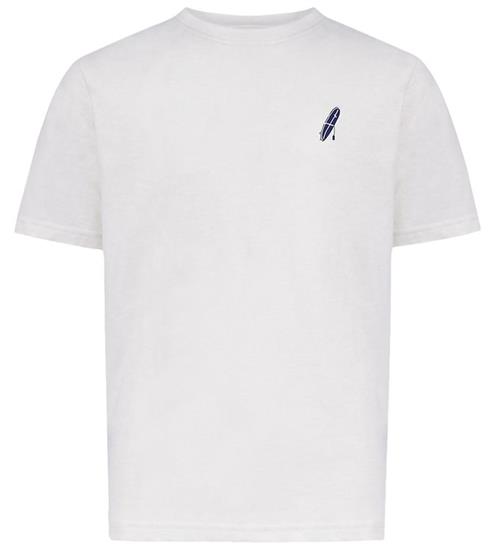 Hound T-shirt - HdAnton - City Back print - Bone White/Blå m. Kl