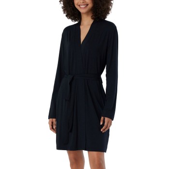 Schiesser Essentials Single Jersey Modal Bathrobe Sort modal Large Dame