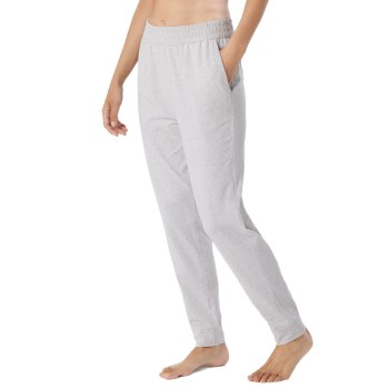 Schiesser Mix and Relax Long Pants With Cuff Lysegrå bomuld 40 Dame