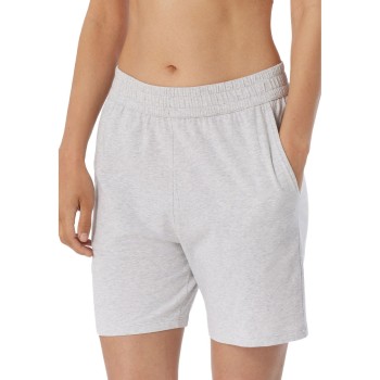 Schiesser Women Mix and Relax Shorts Lysegrå bomuld 40 Dame