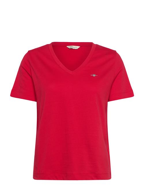 GANT | Reg Shield Ss V-Neck T-Shirt | M