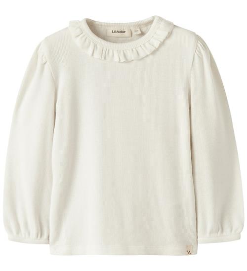Lil Atelier Bluse - Rib - NmfFrijo - Coconut Milk