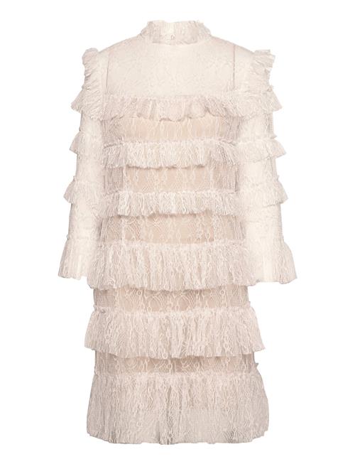Malina | Carmine Frill Lace Mini Dress | S