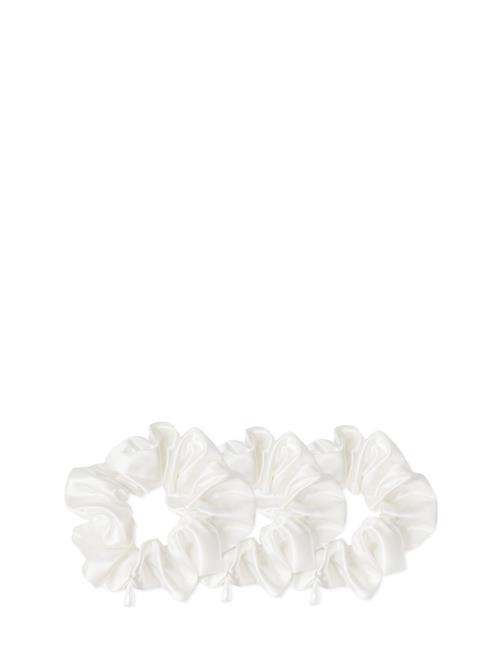 Cloud & Glow | Silk Scrunchies 4 Cm White | ONE SIZE