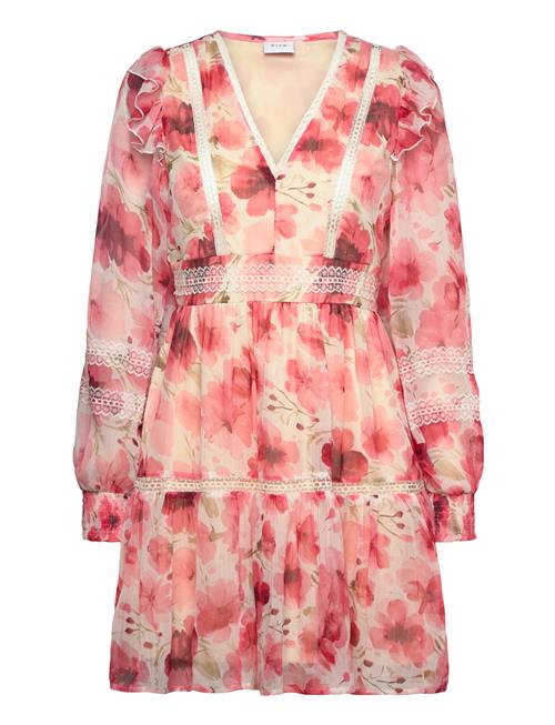 Vila | Viroman New V-Neck L/S Short Dress/Dc/Ka | 38