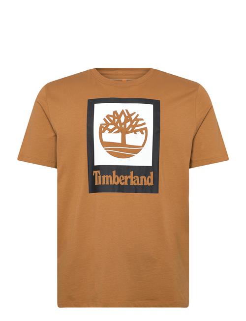 Timberland | Stack Logo Colored Short Sleeve Tee Wheat Boot | M