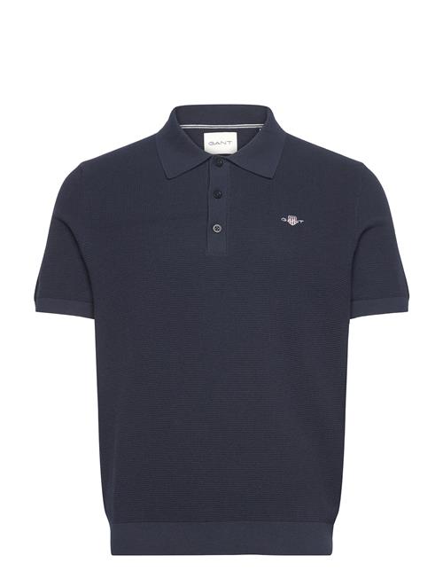 GANT | Micro Textured Cotton Ss Polo | L