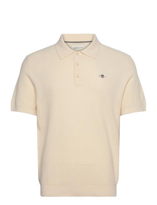 GANT | Micro Textured Cotton Ss Polo | XXL