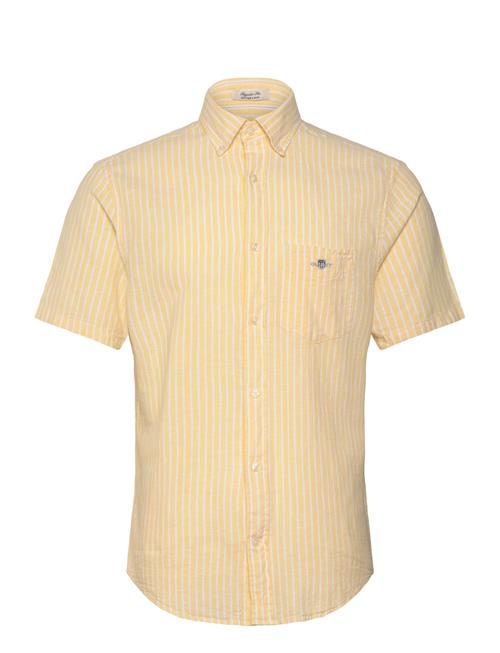 GANT | Reg Cotton Linen Stripe Ss Shirt | XXXL