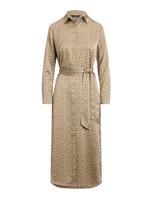 Lauren Ralph Lauren | Geo-Print Satin Charmeuse Shirtdress | 42