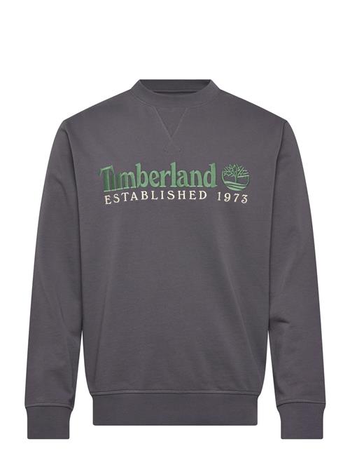 Timberland | Established 1973 Embroidered Logo Crew Neck Sweatshirt Blackened Pearl | M