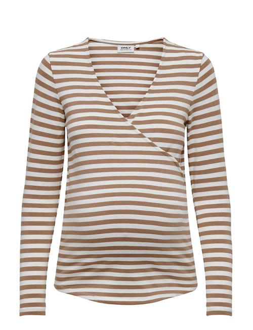 Only Maternity | Olmjoy L/S Wrap Stripes Top Jrs Noos | M