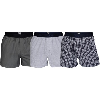 JBS 3P Organic Cotton Boxershorts Blå/Blå økologisk bomuld X-Large Herre
