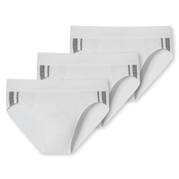 Schiesser 3P 95-5 Stretch Rio Slip 3XL-4XL Hvid bomuld 4XL Herre
