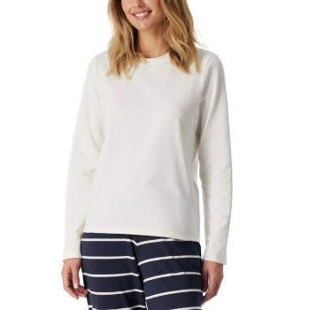 Schiesser Mix and Relax Cotton Longsleeved Shirt Benhvid bomuld 46 Dame