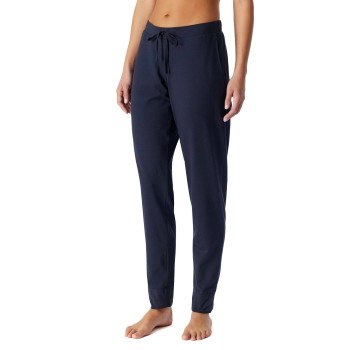Schiesser Women Mix and Relax Cotton Pants Mørkblå bomuld 46 Dame