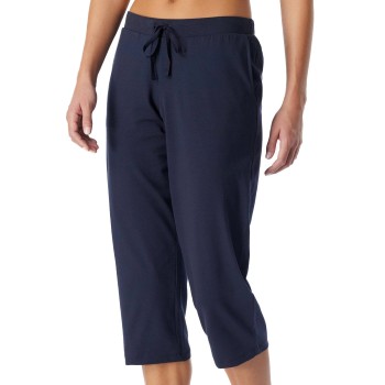 Schiesser Women Mix and Relax Pants Mørkblå bomuld 48 Dame