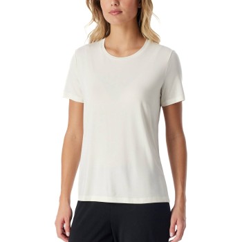 Schiesser Women Mix and Relax T-Shirt Benhvid bomuld 44 Dame