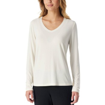 Schiesser Women Mix and Relax V-neck Long Sleeve Benhvid modal 46 Dame