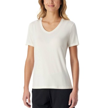 Schiesser Women Mix and Relax V-neck T-Shirt Benhvid modal 40 Dame