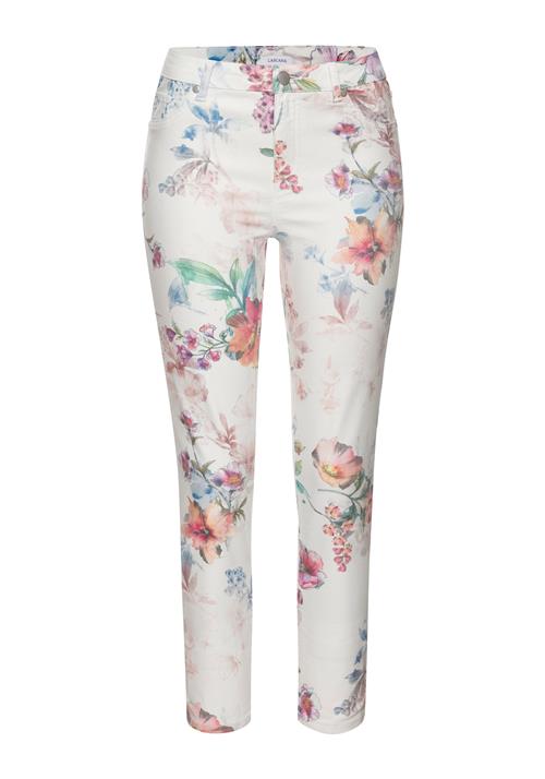 LASCANA Jeggings  blå / lilla / orange / white denim