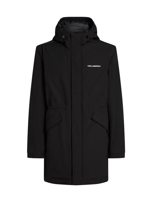 Karl Lagerfeld Overgangsparka  sort / hvid