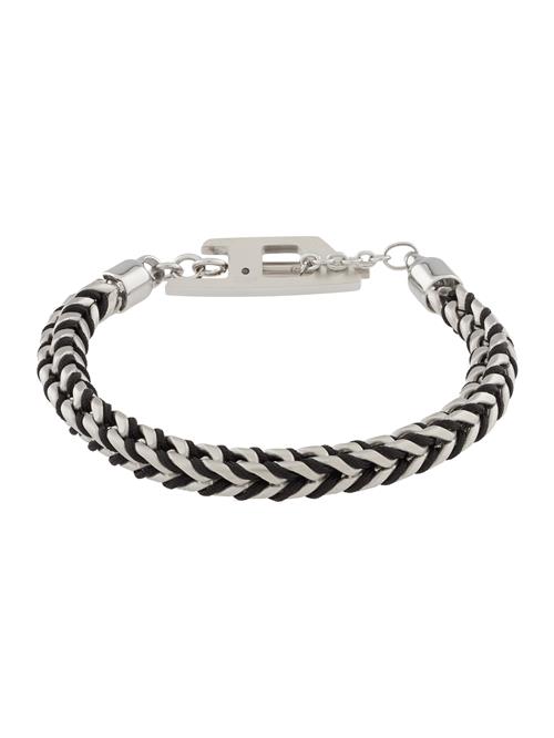 DIESEL Armbånd  sort / sølv