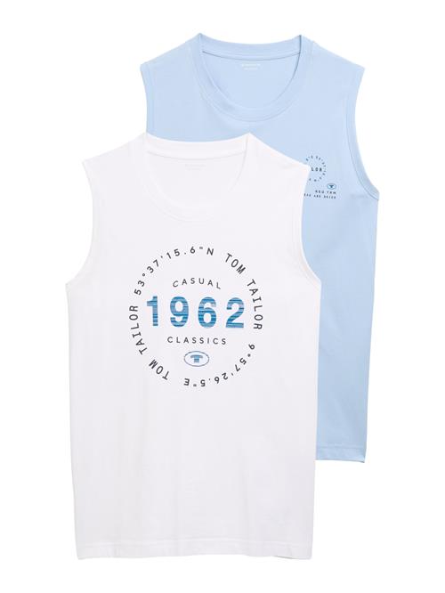 TOM TAILOR Bluser & t-shirts  navy / lyseblå / hvid