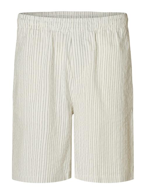 SELECTED Bukser 'SLHAce'  creme / marin