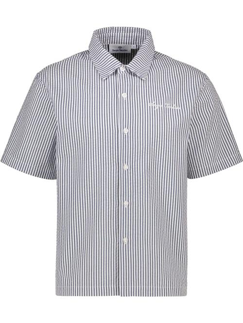 Sergio Tacchini Skjorte  røgblå / hvid