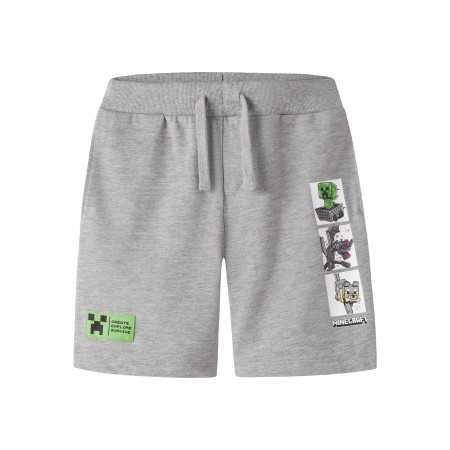 NAME IT Shorts Mar Minecraft Grey Melange