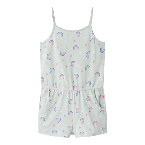 NAME IT Strap Suit Vigga Pale Aqua Rainbow