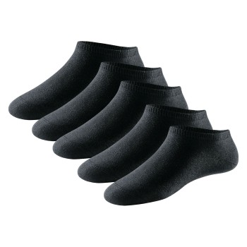 Schiesser Strømper 5P Men Sneaker Socks Sort Str 39/42 Herre