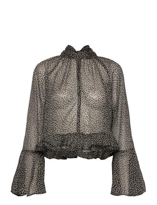 Mango | Floral-Print Blouse With Ruffles | L