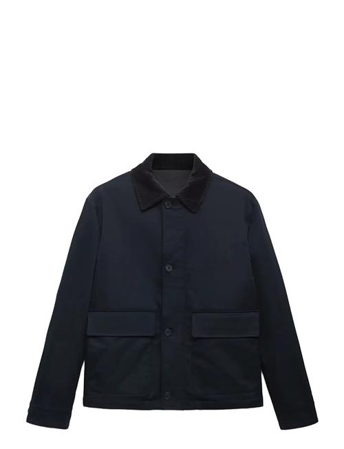 Mango | Water-Repellent Jacket With Corduroy Collar | XL