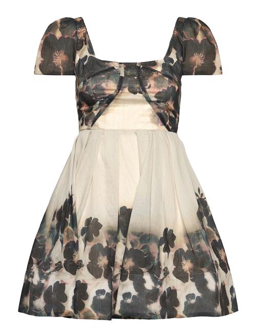 Malina | Vanda Pouf Sleeve Mini Dress | 38
