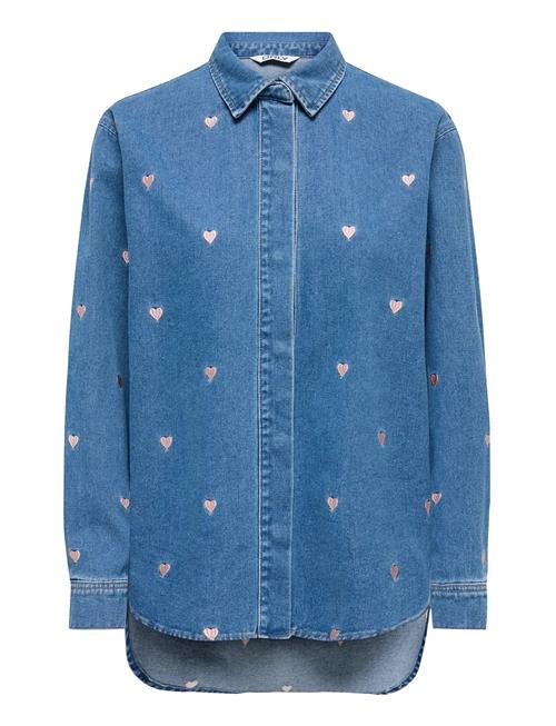 ONLY | Onlvera Ls Heart Dnm Shirt Gua | L