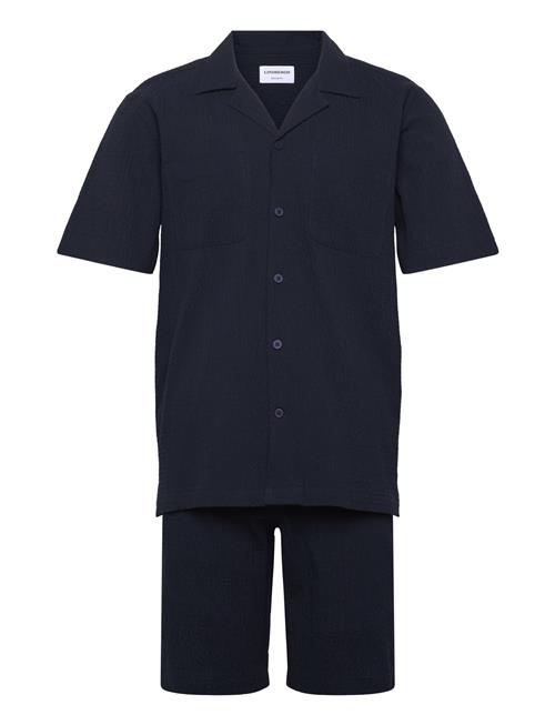 Lindbergh | Seersucker Shirt S/S+Shorts | XXL