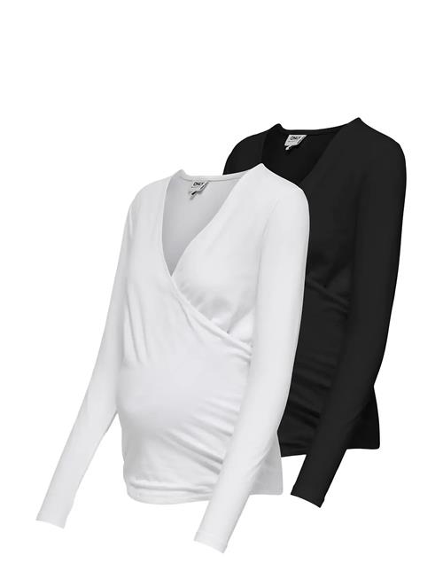 Only Maternity | Olmjoy L/S Wrap Top 2-Pack Jrs Noos | M