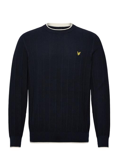 Lyle & Scott | Tipped Pique Knitted Crew Neck Jumper | S