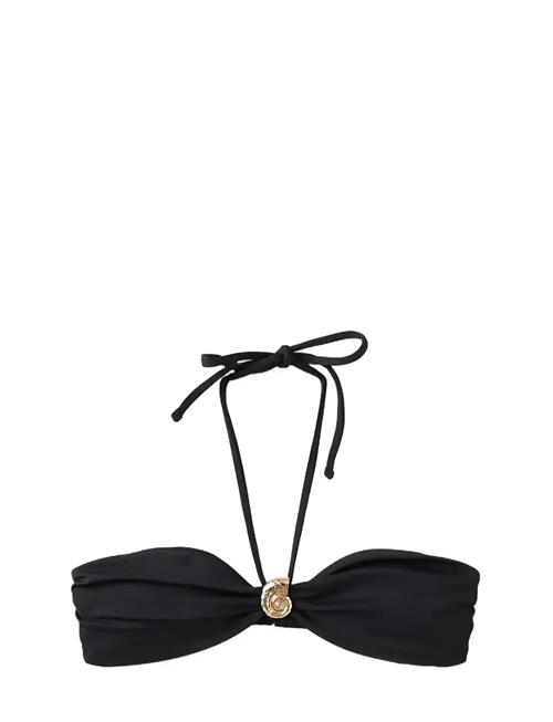 Mango | Metallic Detail Bandeau Bikini Top | L