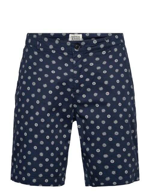 Scotch & Soda | Stuart Printed Stretch Cotton Chino Shorts | L