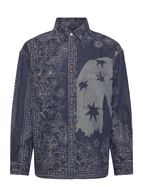 Scotch & Soda | Denim Jacquard Overshirt | XL