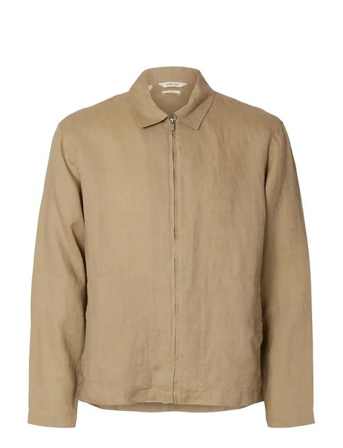 Selected | Slhregjeremy Linen Zip Overshirt | L
