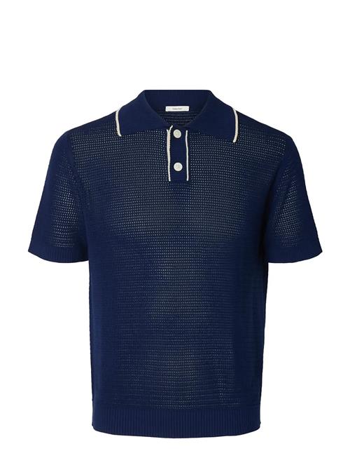 Selected | Slhjesse Ss Knit Open Structure Polo | L
